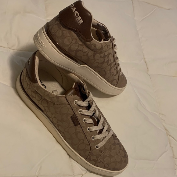 Coach Shoes - Authentic Coach Woman’s Tan Patterned Sneakers